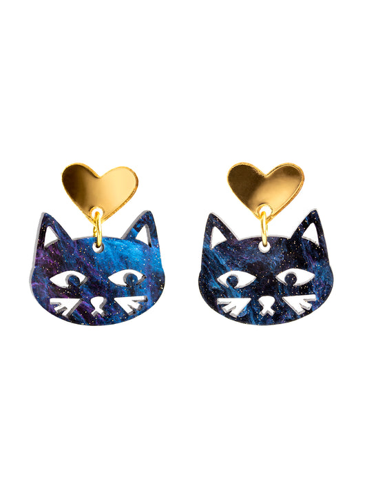 Night Cat Earrings