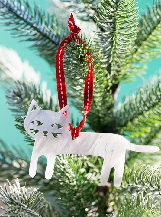 Cat Christmas Tree Decoration