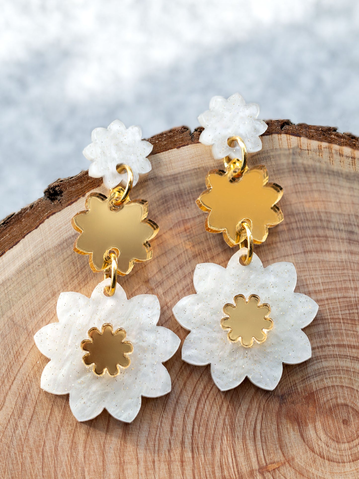 Daisy Bomb Drop Earrings